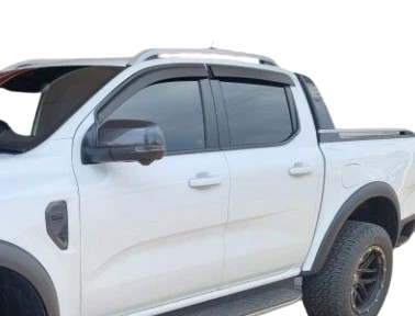 Ford Ranger Double Cab Next Gen Matte Black Slimline  Window Shields