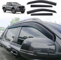 Ford Ranger Double Cab Next Gen Matte Black Slimline  Window Shields